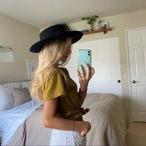 Black Wool Hat